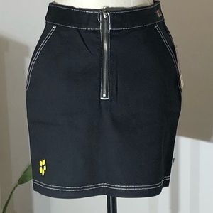 VANS  Black Brighton Black Denim Skirt Sz M